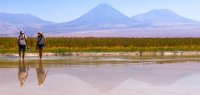Pärchen an der Laguna Cejar in Chile