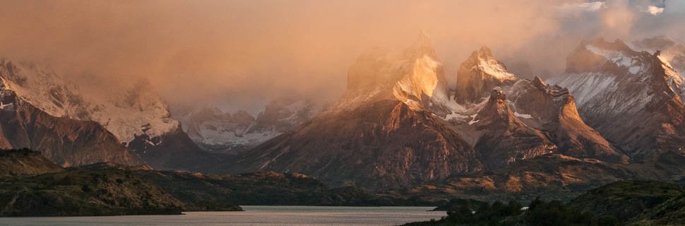 Sonnenuntergang im Nationalpark Torres del Paine in Chile