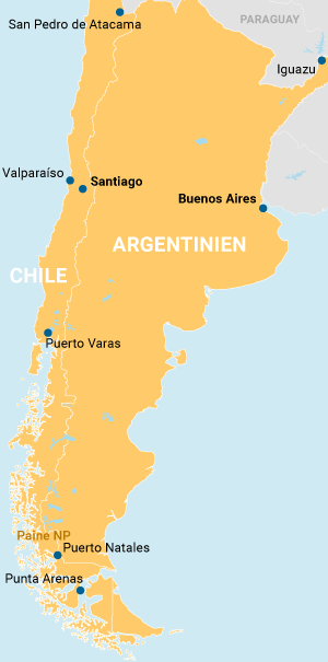 Chile Pur Übersichtskarte