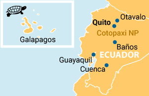 Ecuador und Galápagos Kompakt Übersichtskarte
